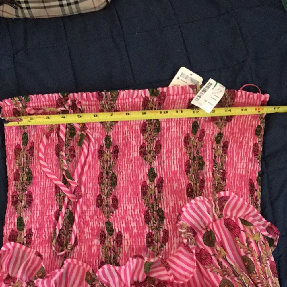 NWT Free People Pink Floral Alejandra Tiered Sundress - Picture 11 of 16